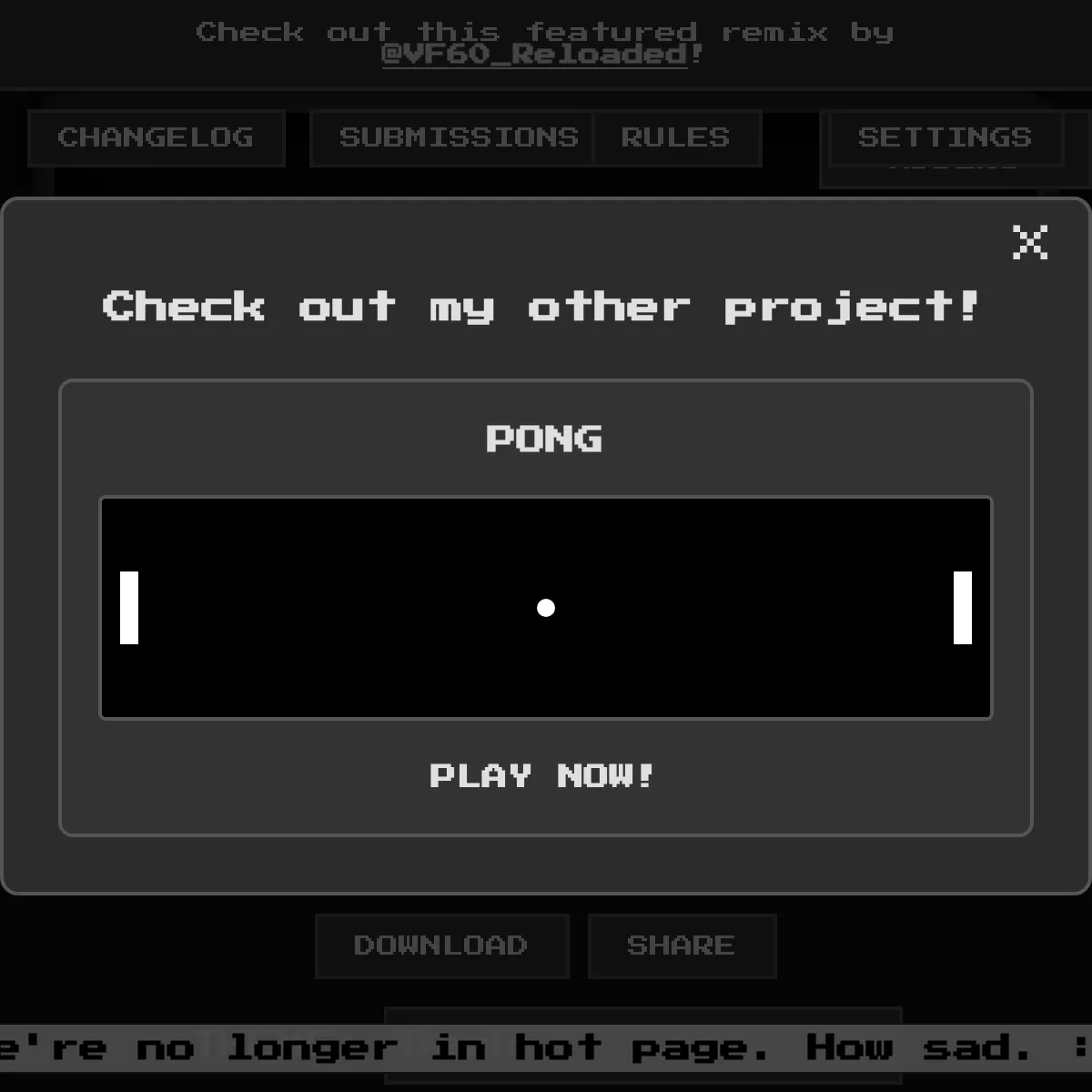 the project is loading