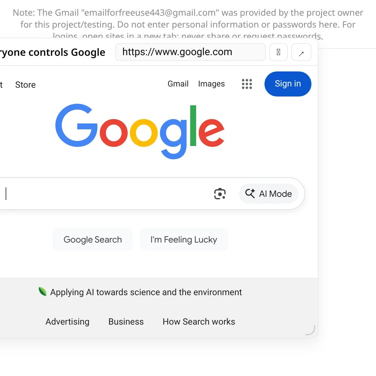 the project is loading