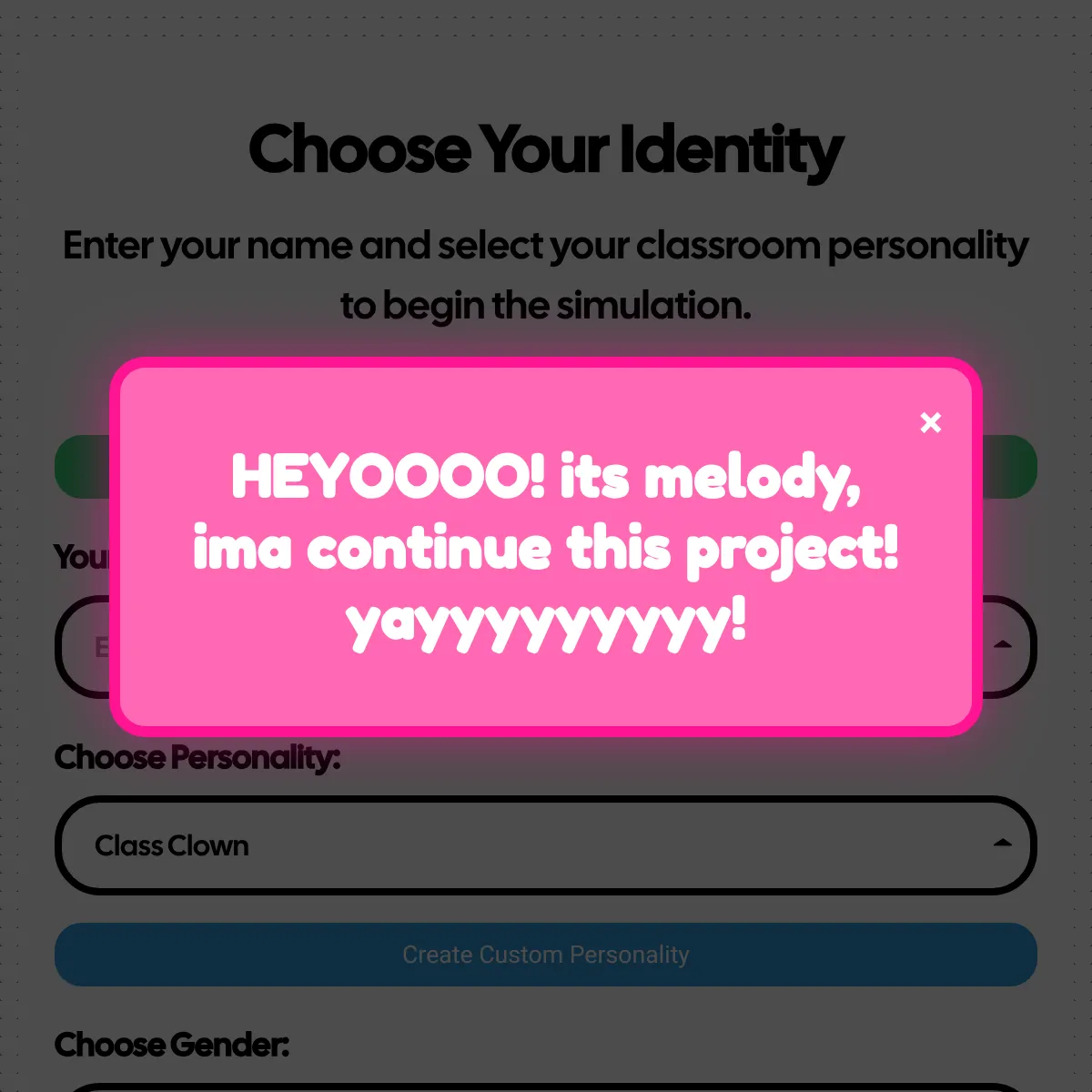 the project is loading