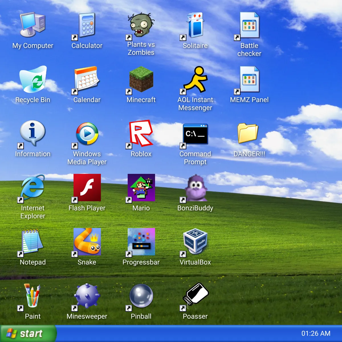 Windows XP Simulator with AI Internet