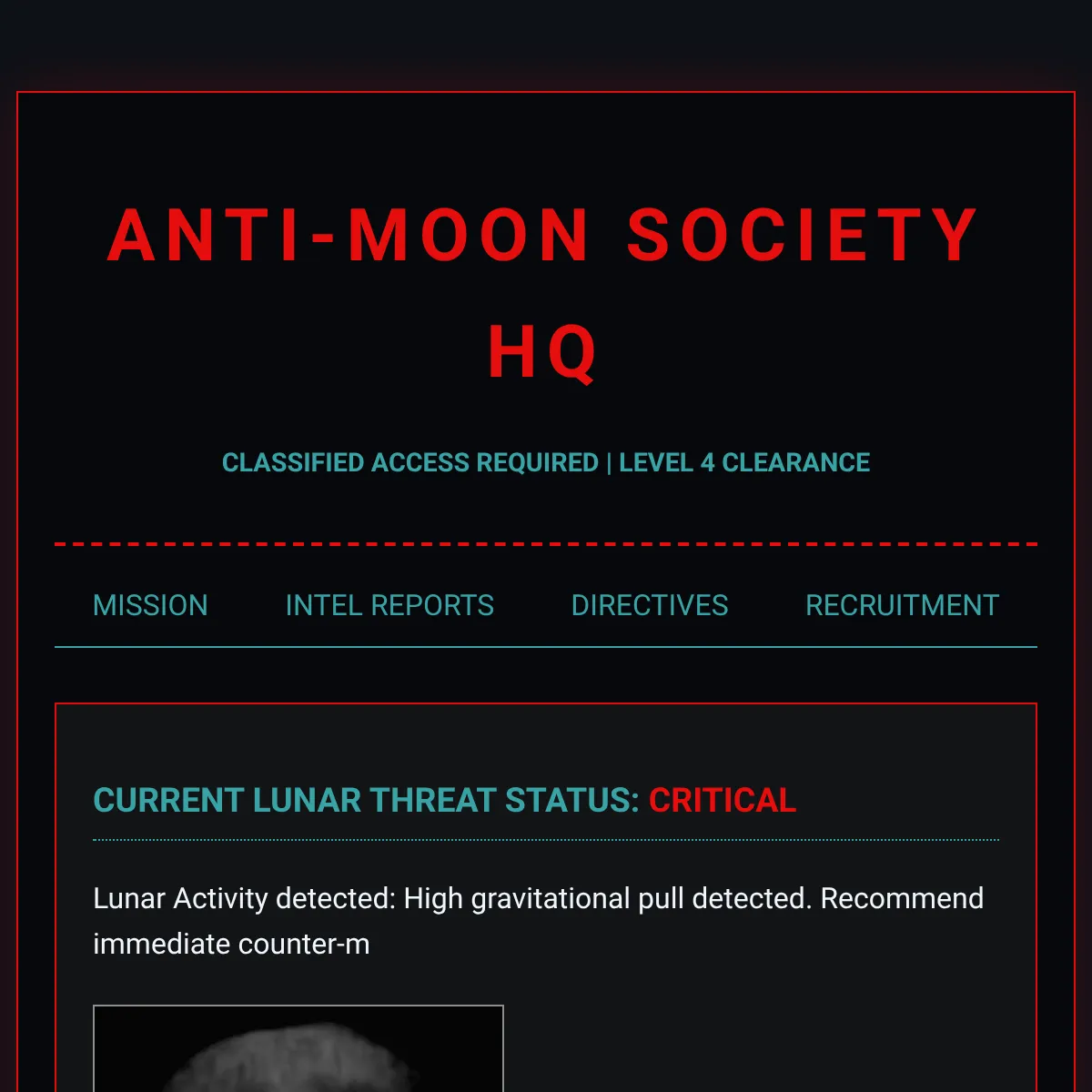 ANTI-MOON SOCIETY HQ