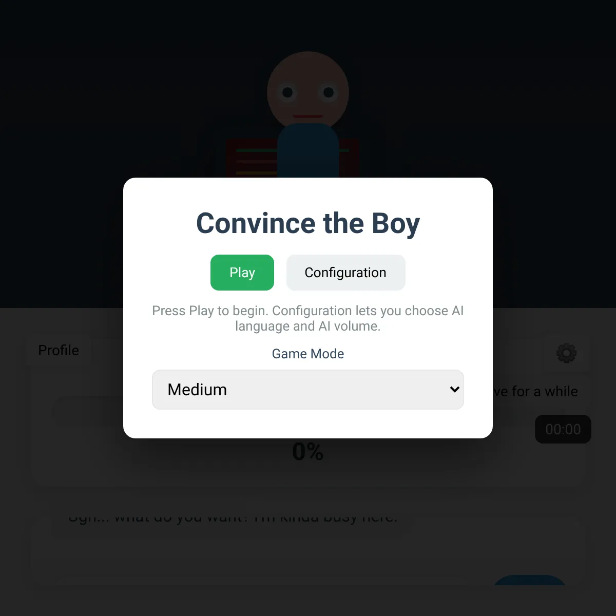 Convince the Boy to Leave His Computer