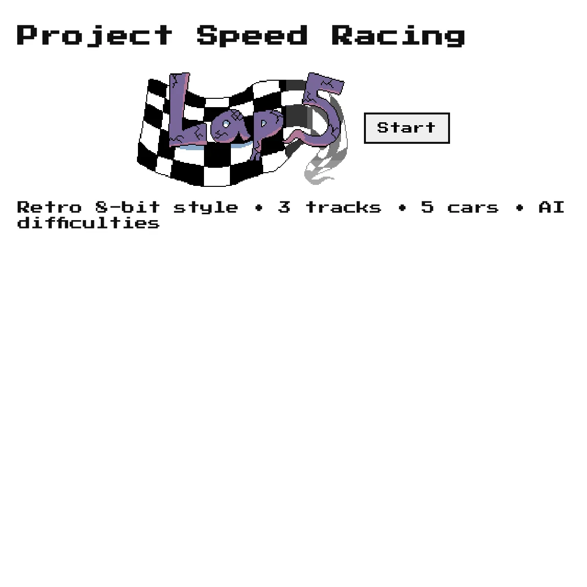 Project Speed Racing — Retro 8-bit