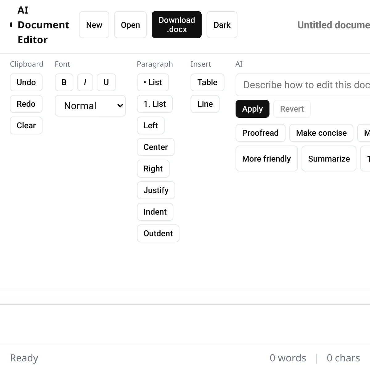 AI Document Editor