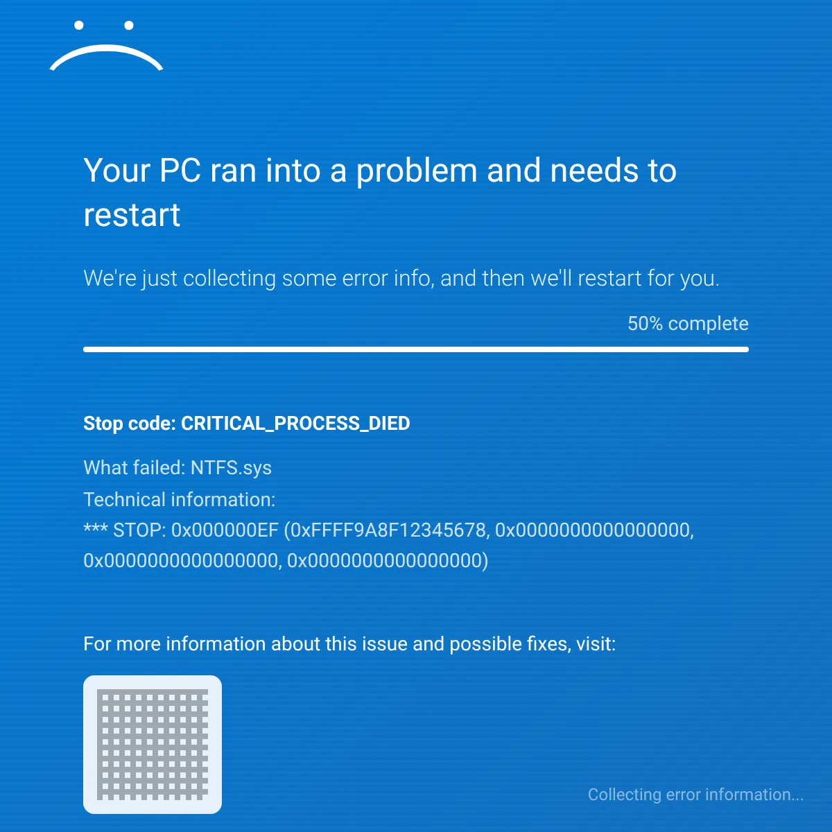 Blue Screen of Death