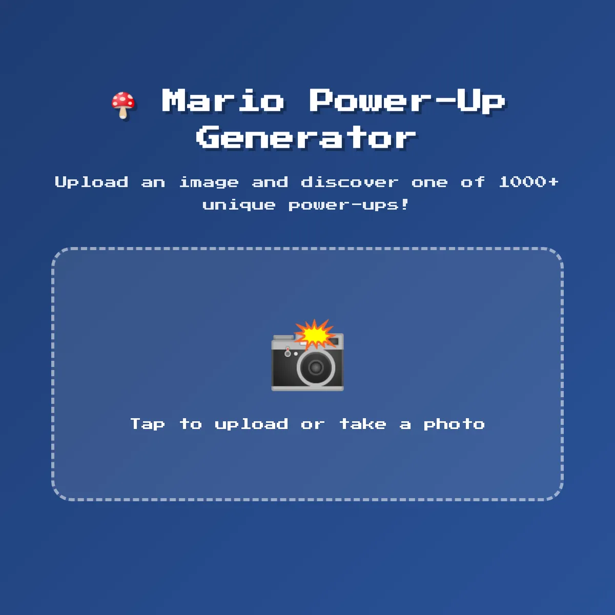 Mario Power-Up Generator