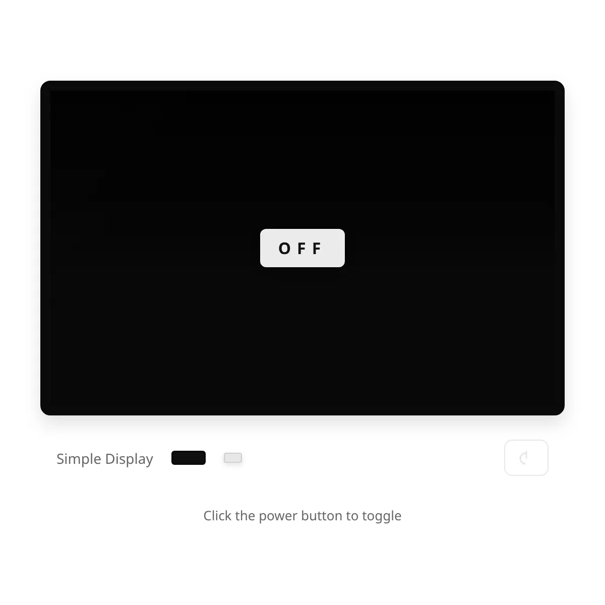 Display — Off