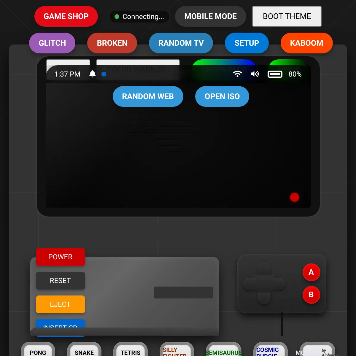 the project is loading