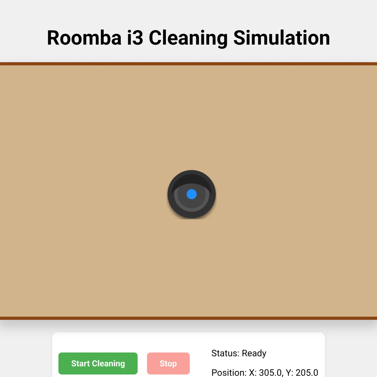 Functional Roomba i3 Simulator