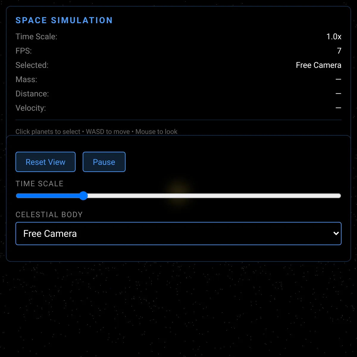Hyper-Realistic Space Simulation