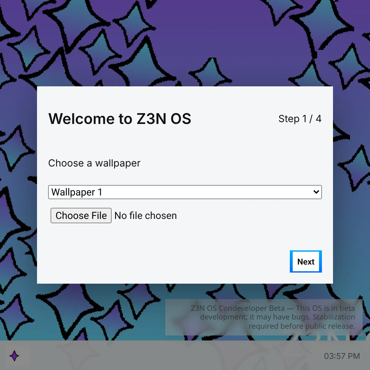 the project is loading