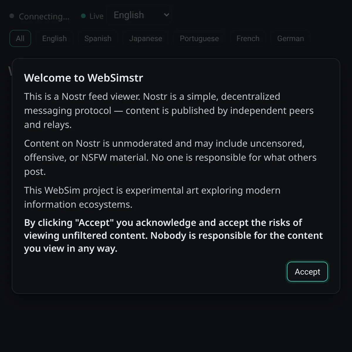 the project is loading