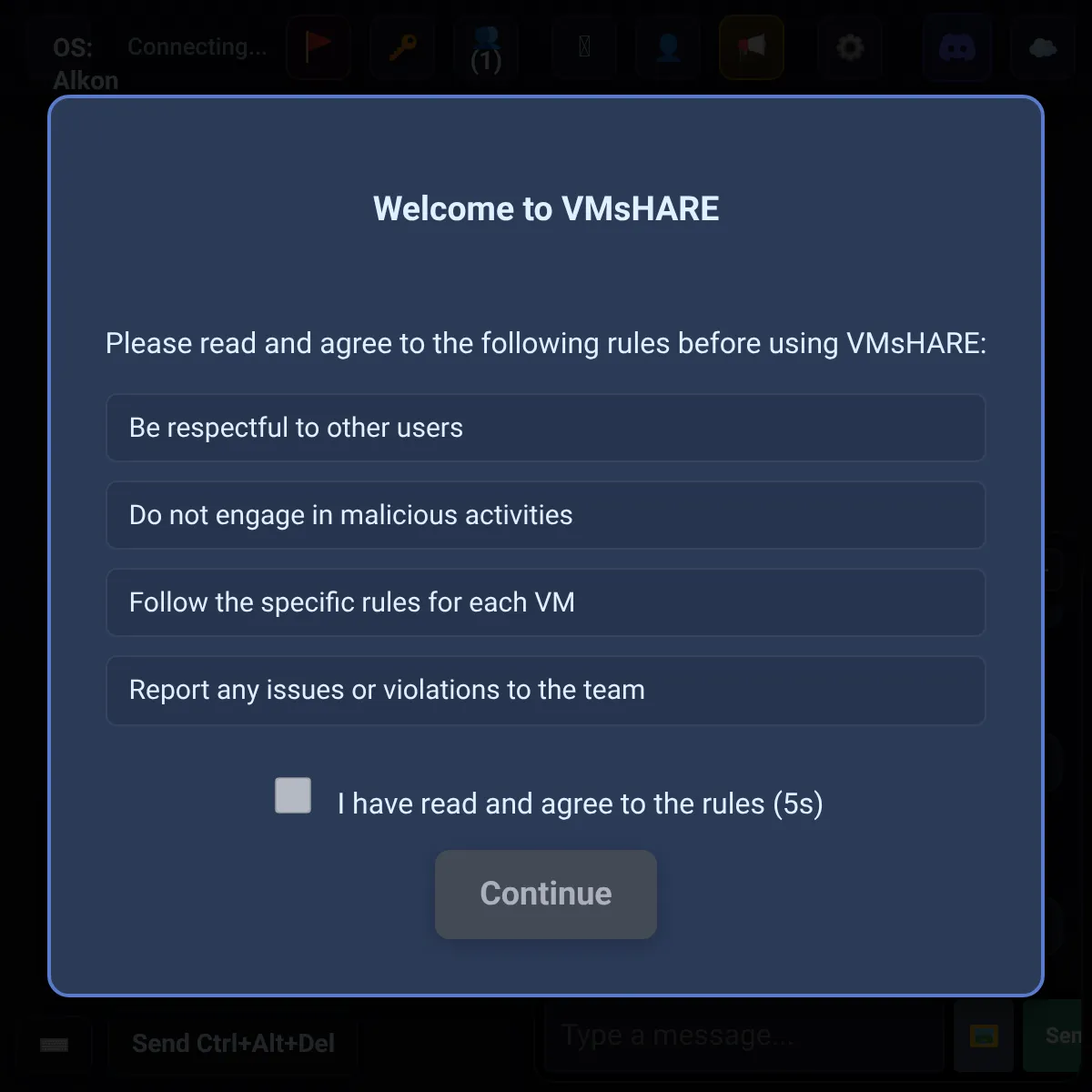 the project is loading