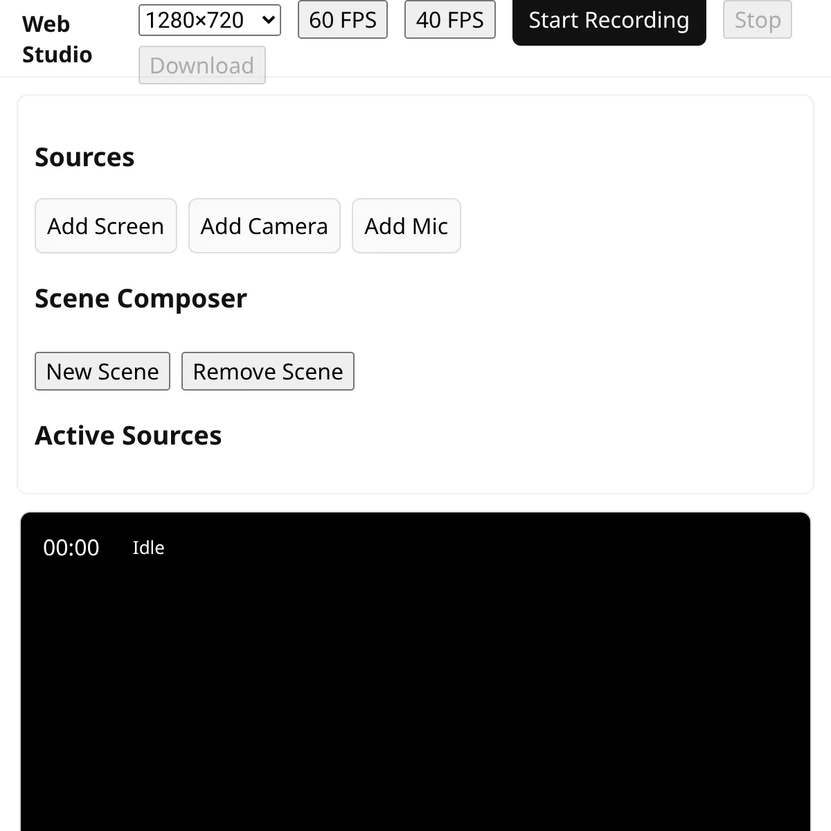 Web Studio — Screen Recorder