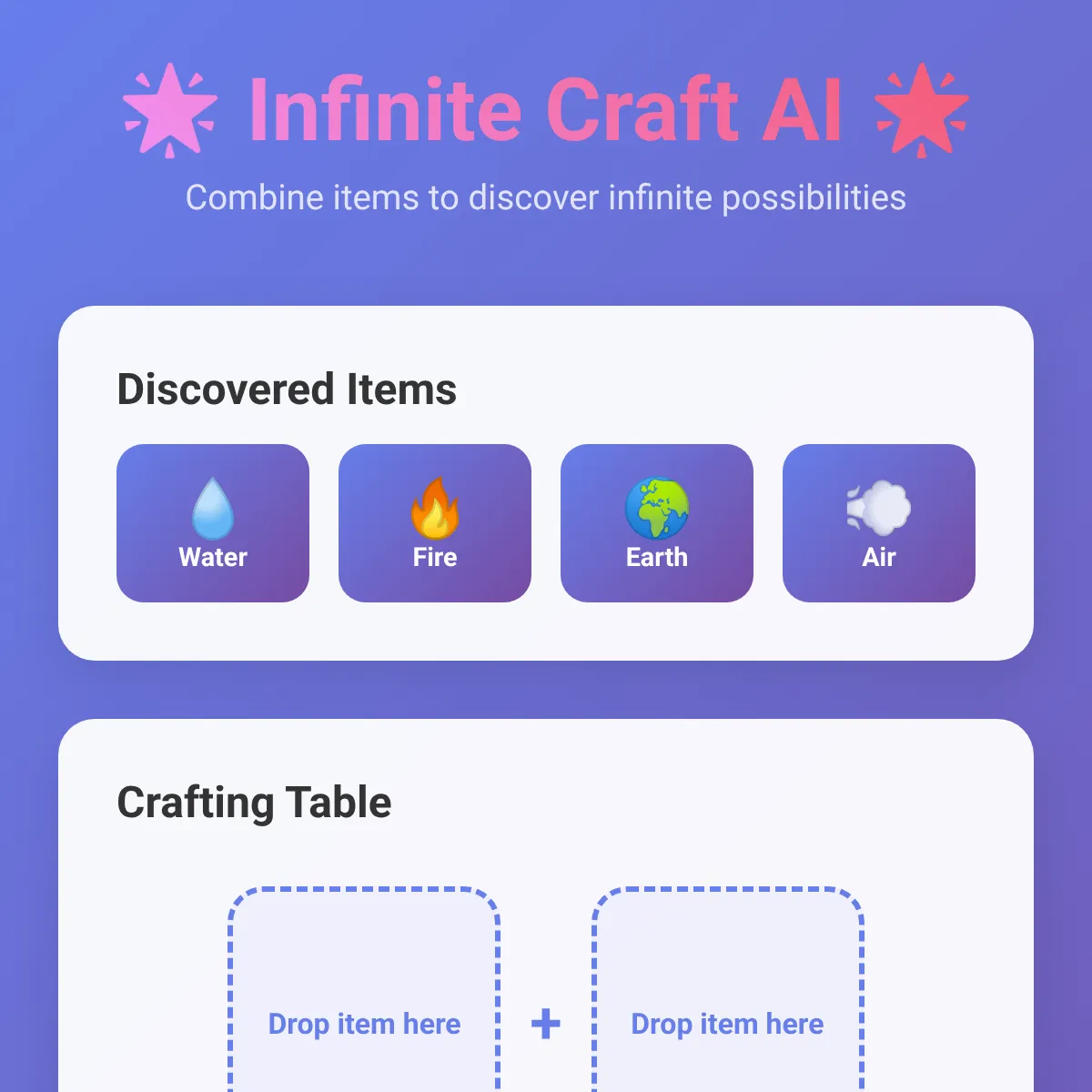 Infinite Craft - AI Powered