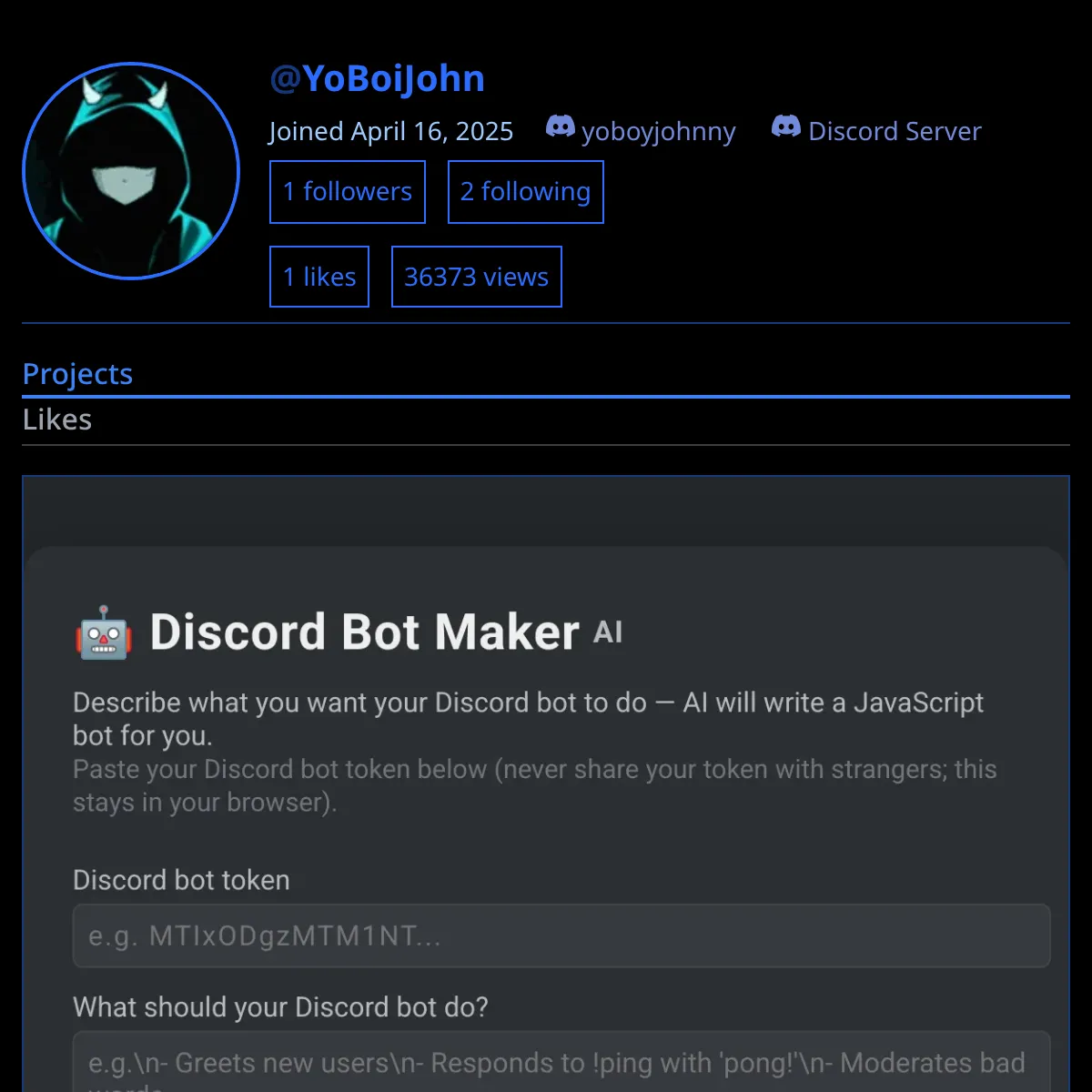 the project is loading