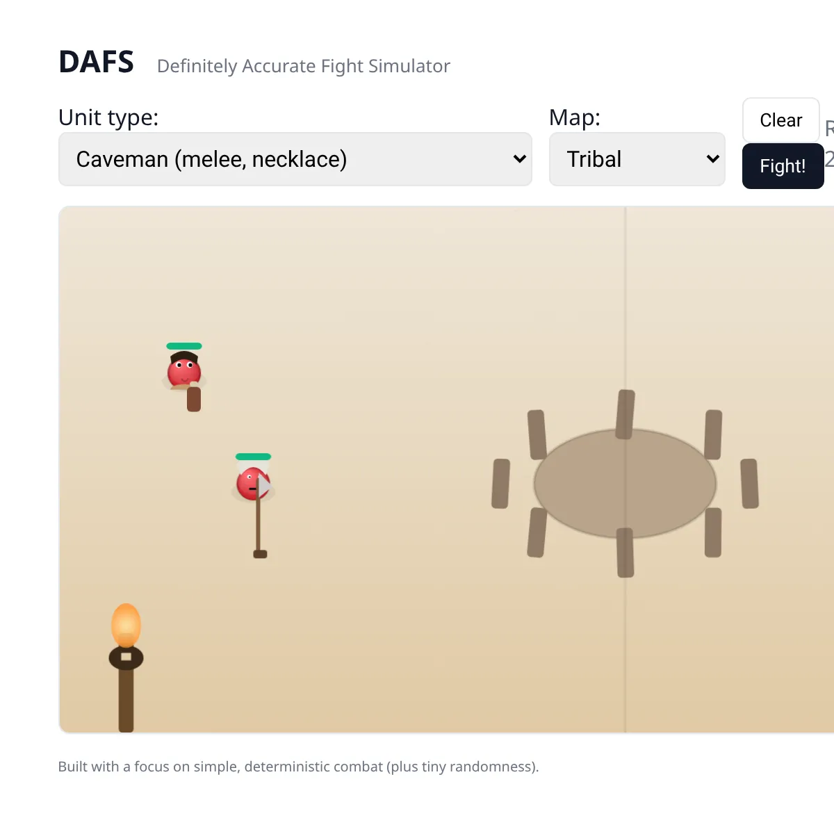 DAFS — Definitely Accurate Fight Simulator
