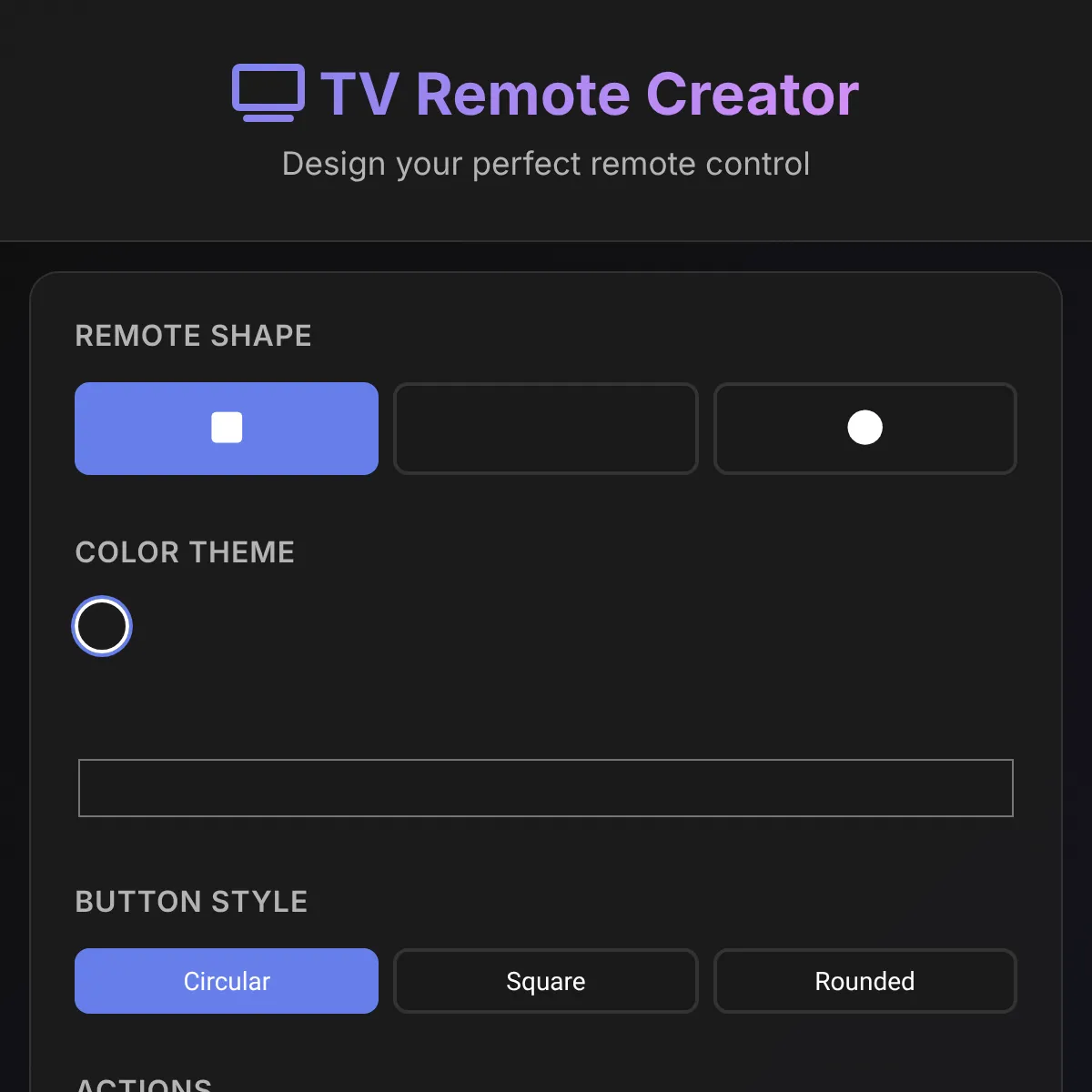 TV Remote Creator