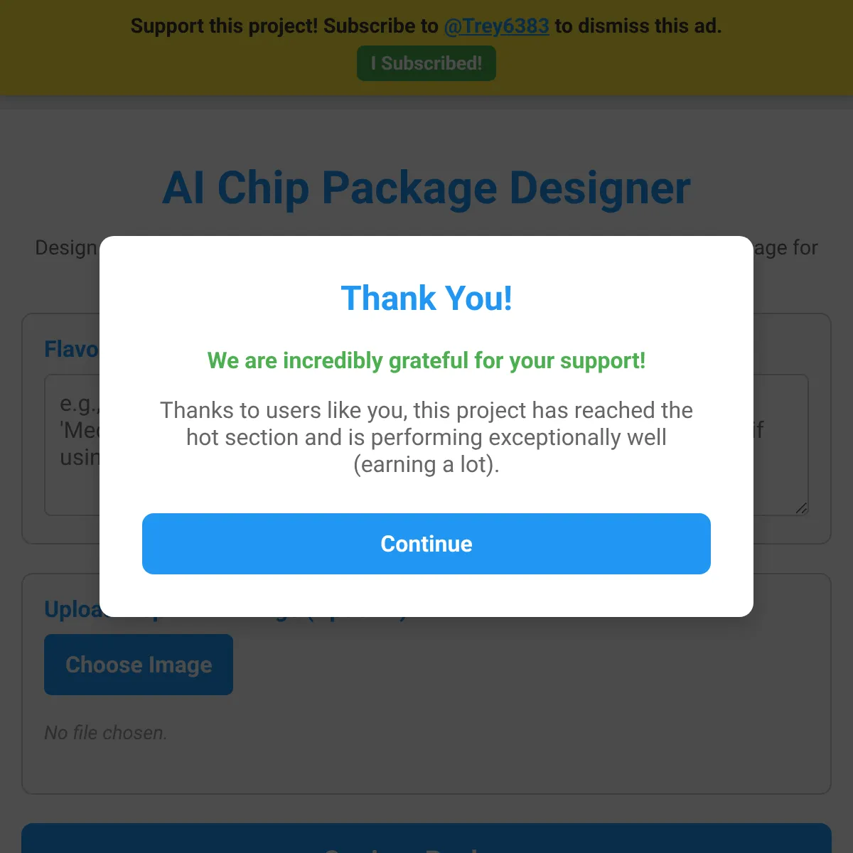 the project is loading