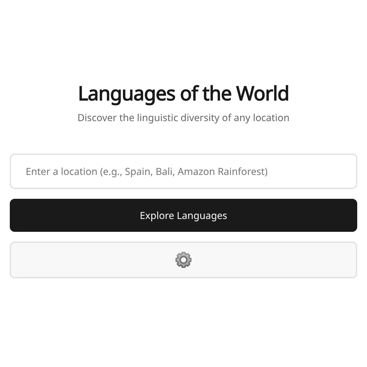 Languages of the World