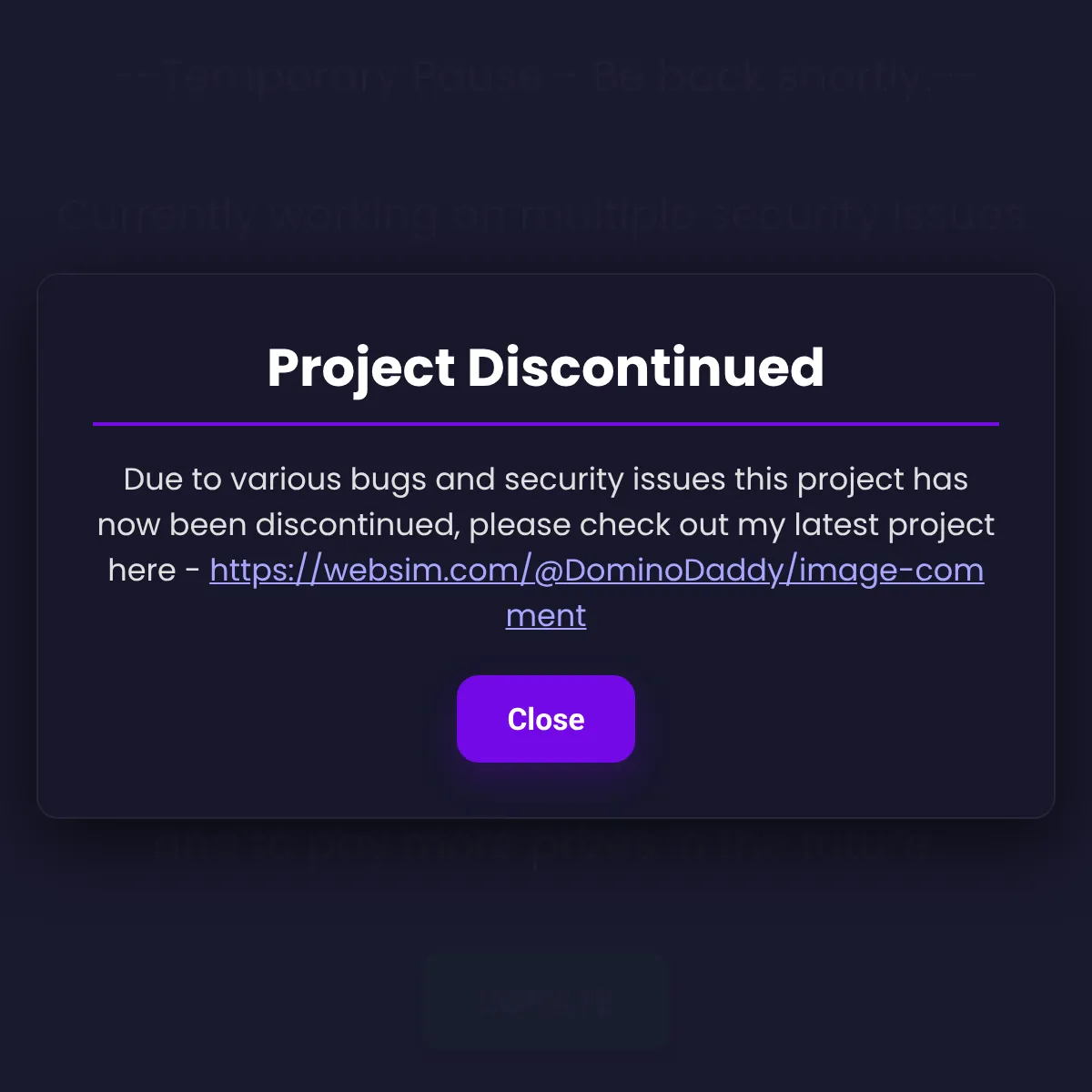 the project is loading