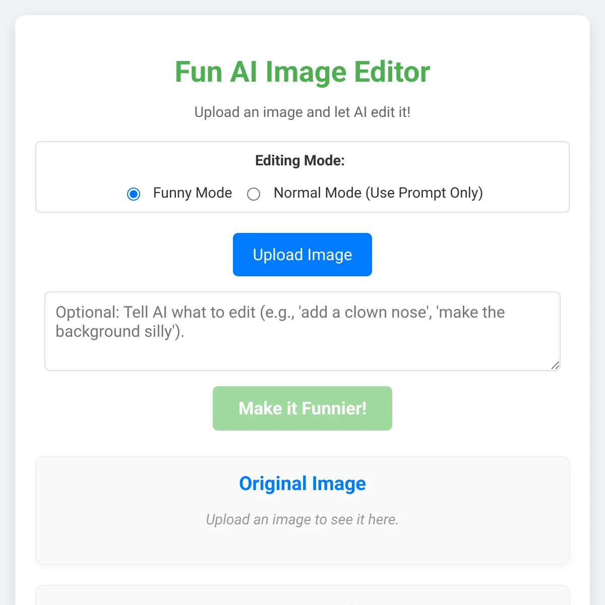 AI Fun Image Editor