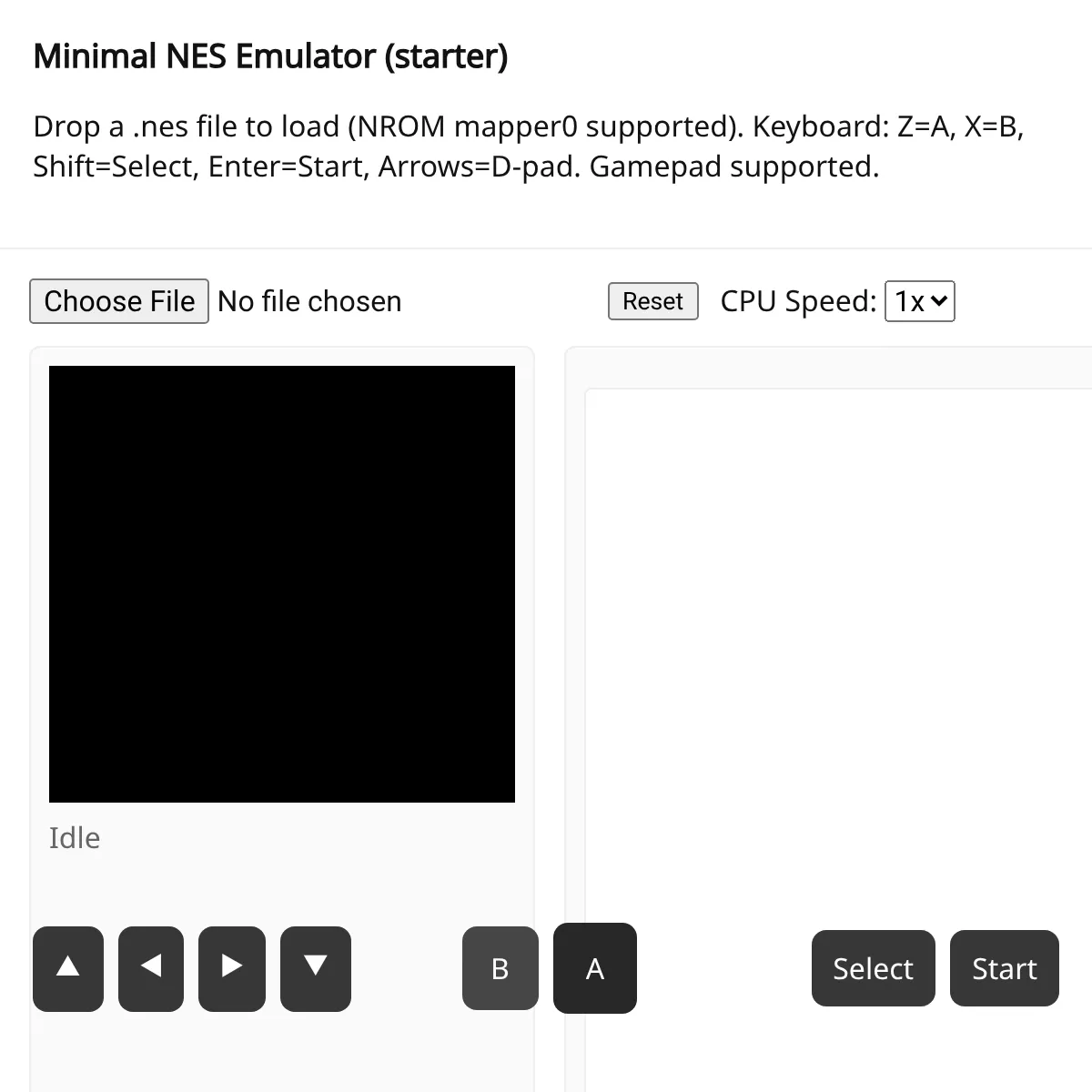 Minimal NES Emulator