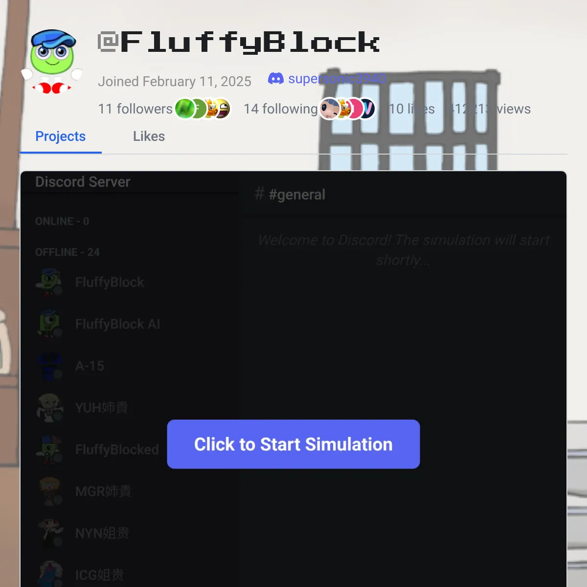 the project is loading