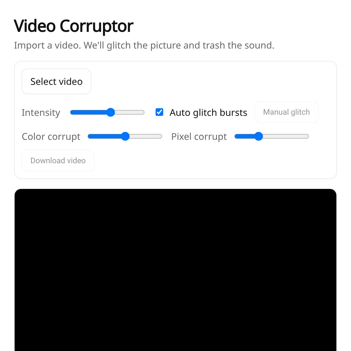 Video Corruptor