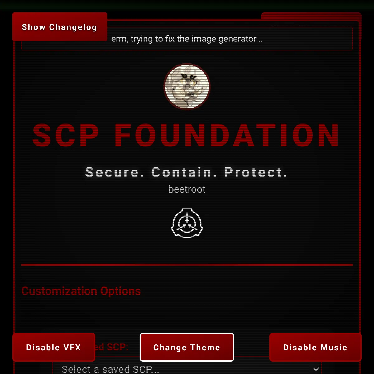 the project is loading