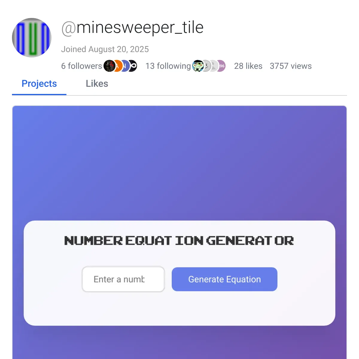 the project is loading