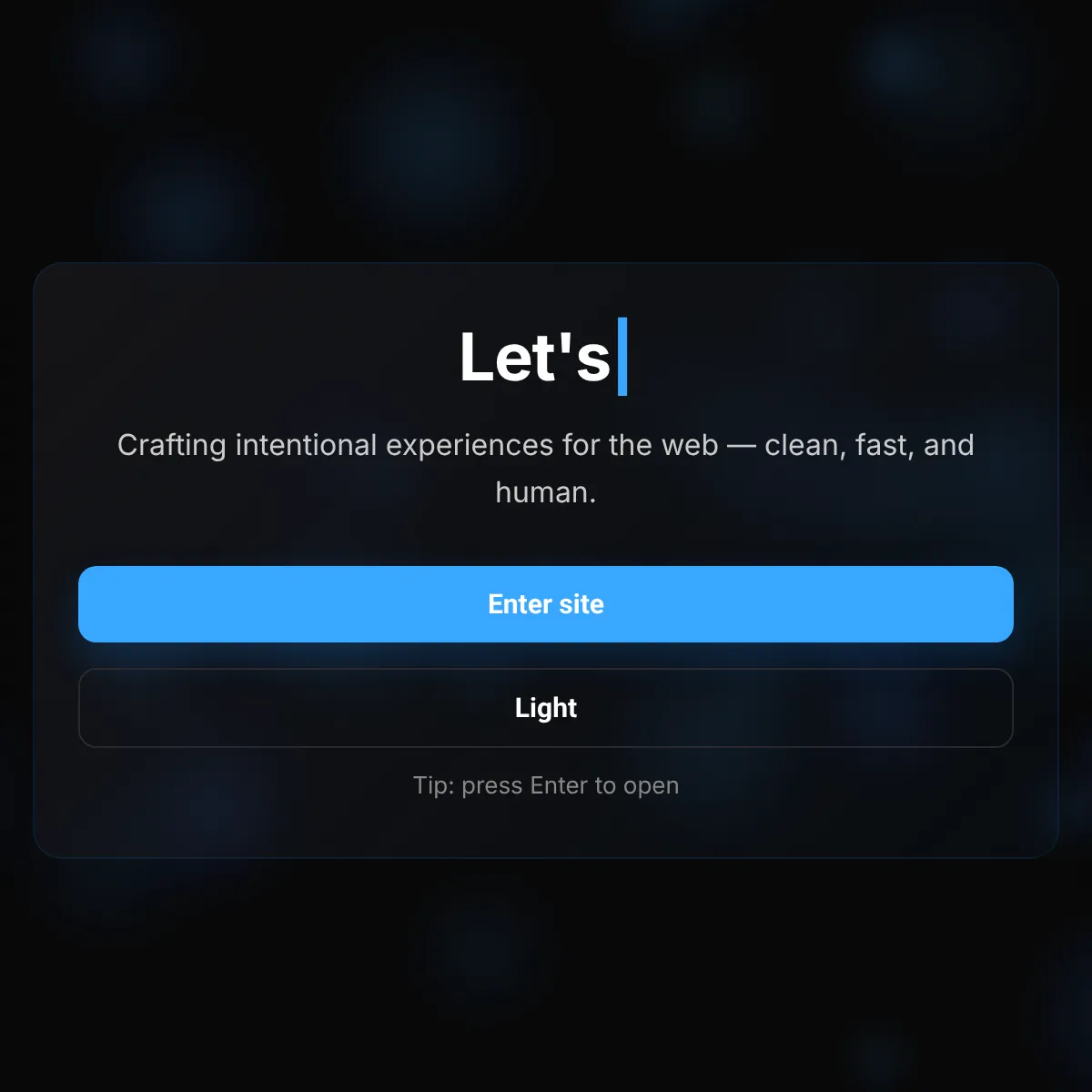 the project is loading