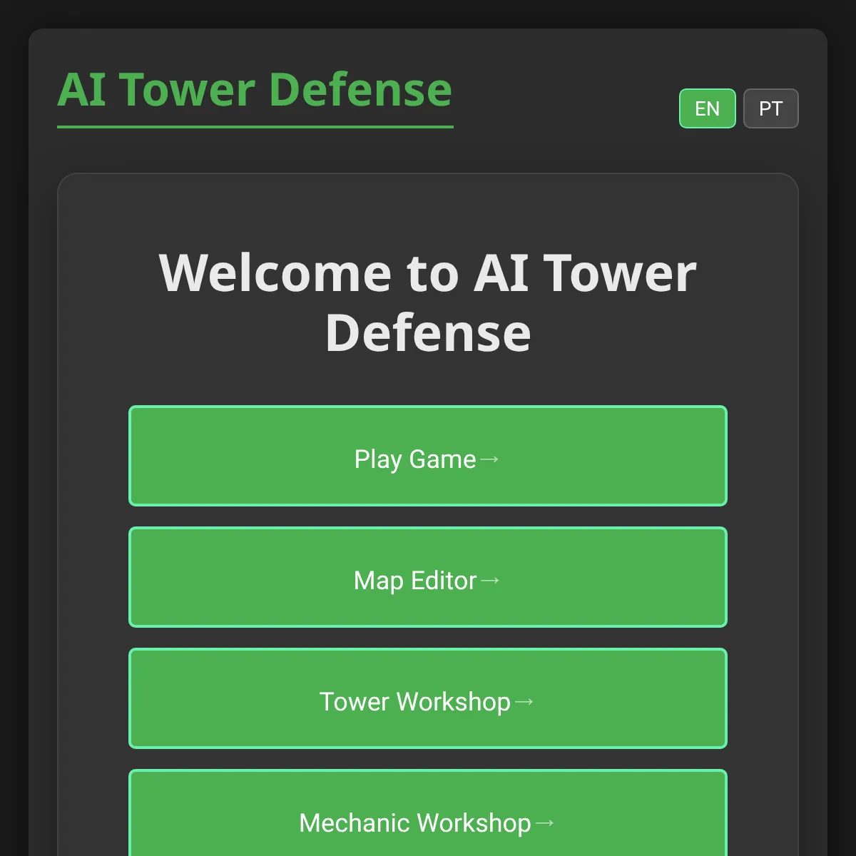 AI Tower Defense