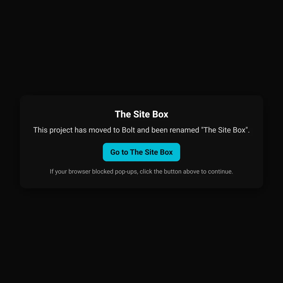 the project is loading