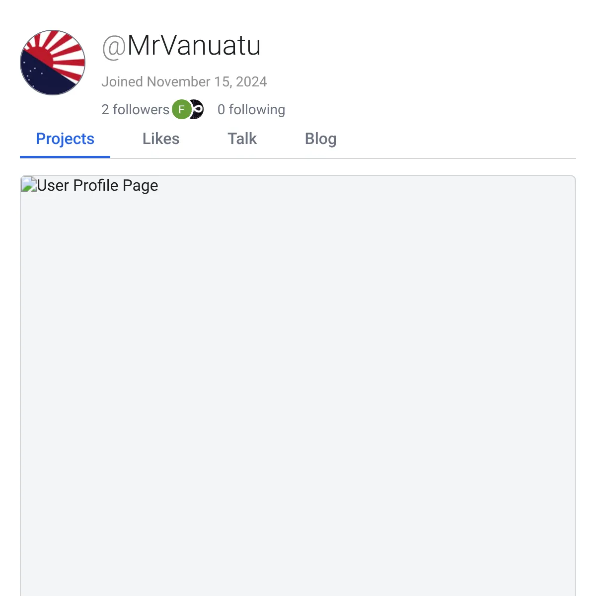 the project is loading