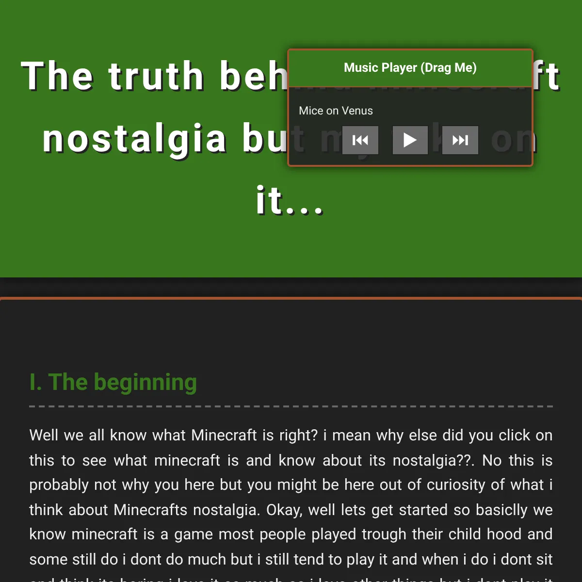 the project is loading