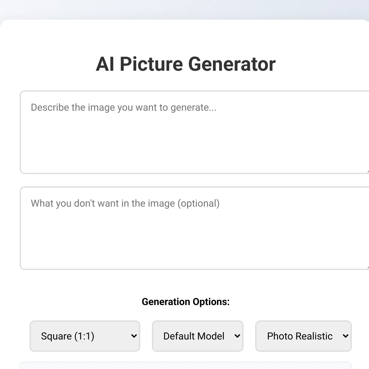 AI Picture Generator