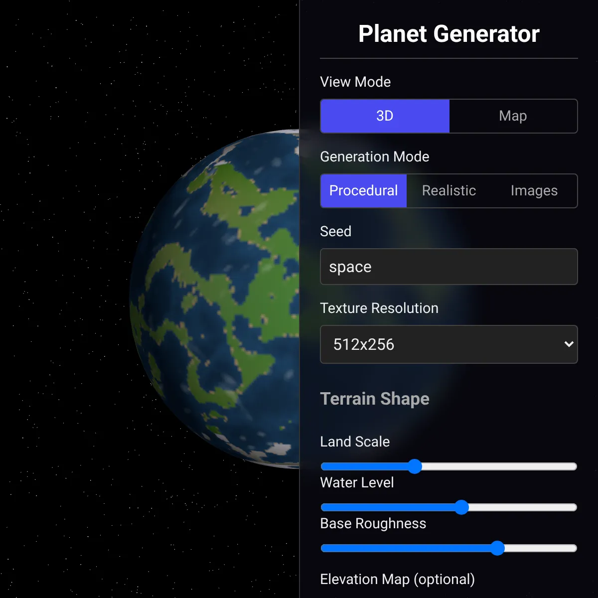 Planet Texture Generator