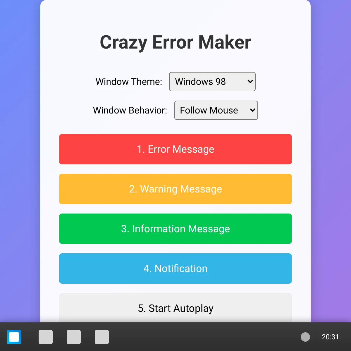 the project is loading