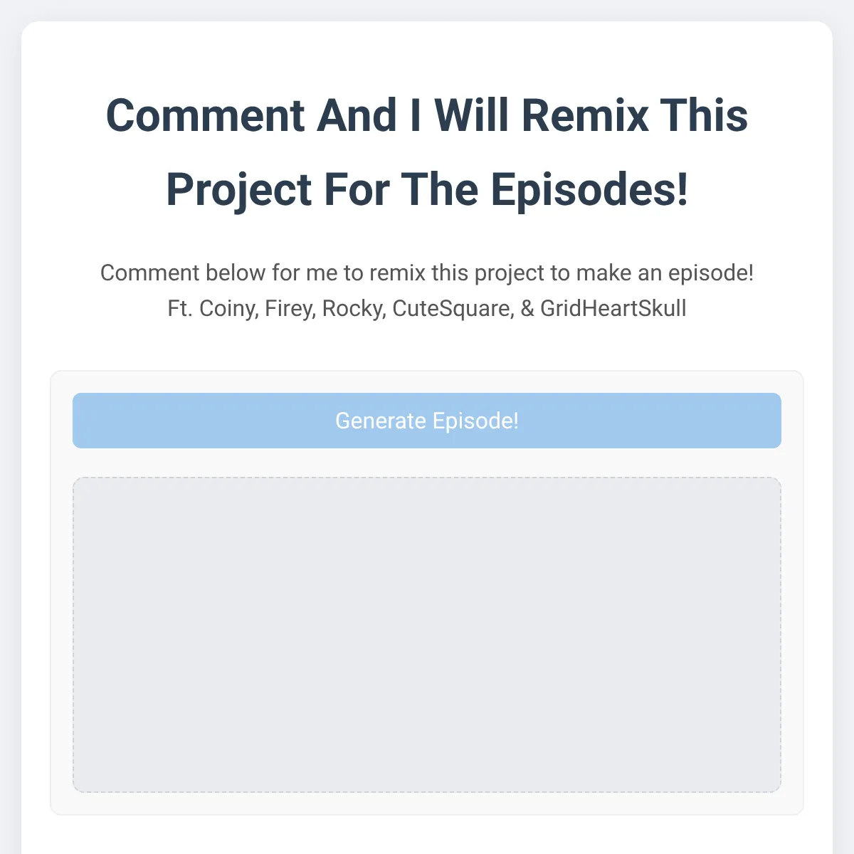 the project is loading