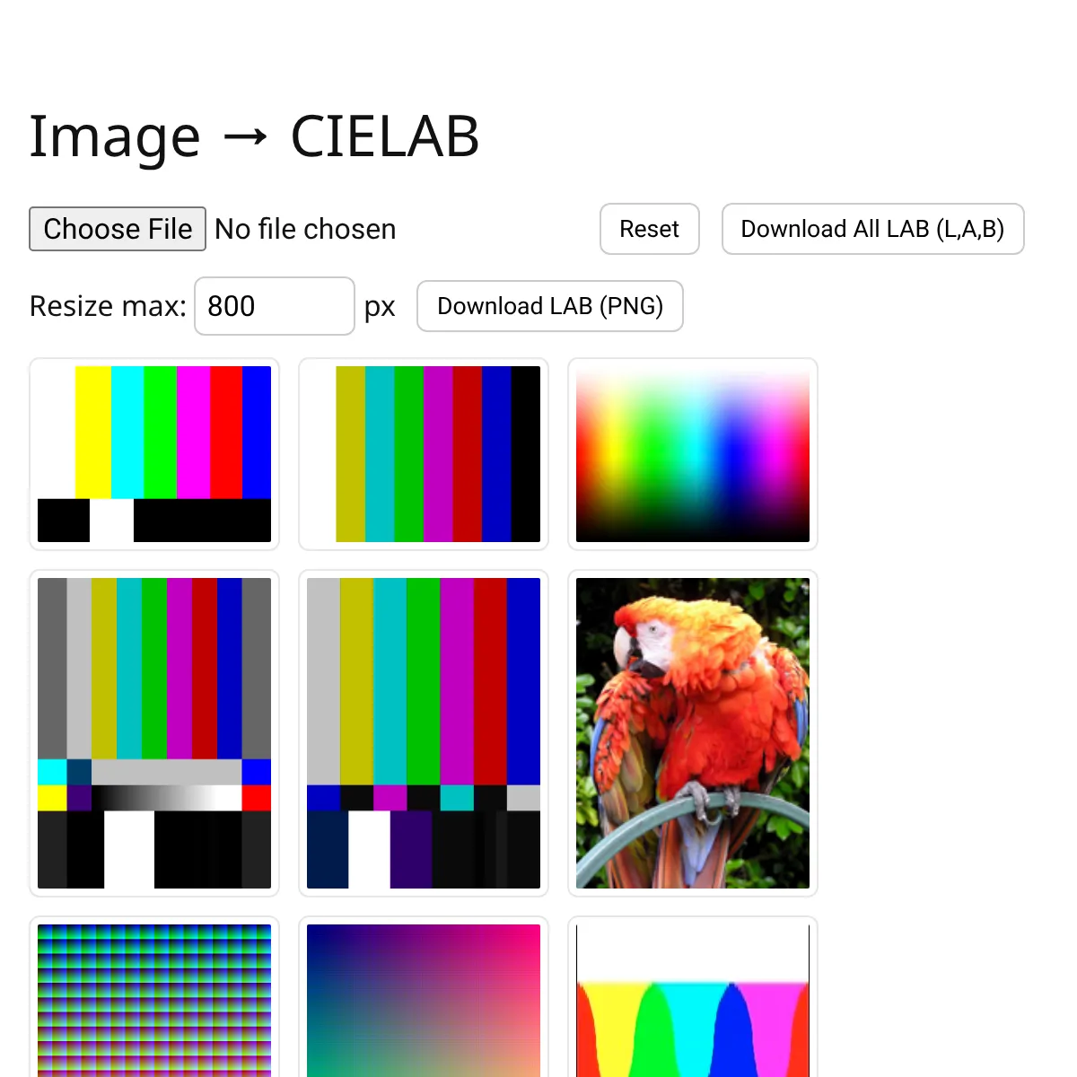 Image to LAB Color Space