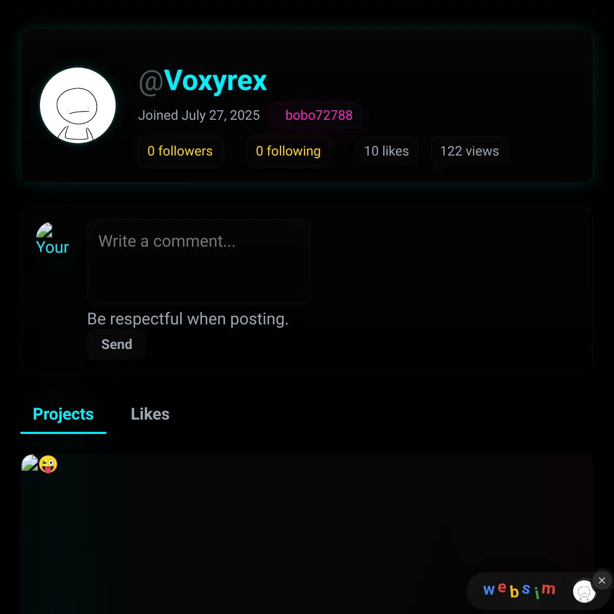 the project is loading