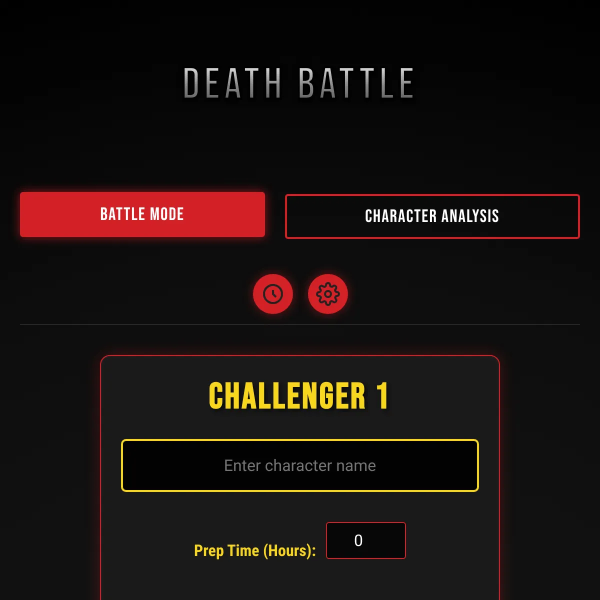 Death battle Generator (Fixed)