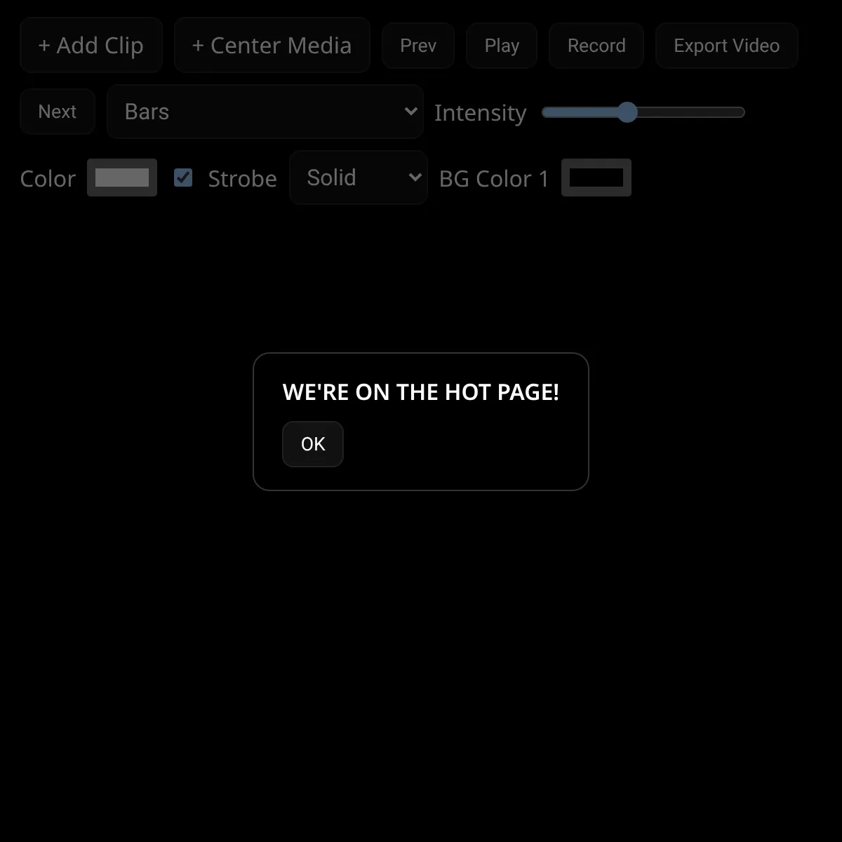 the project is loading