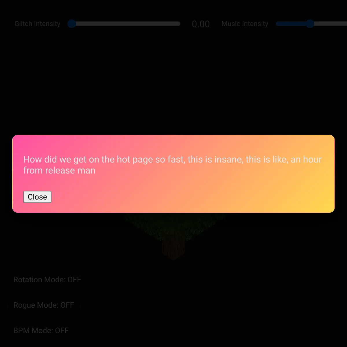 the project is loading