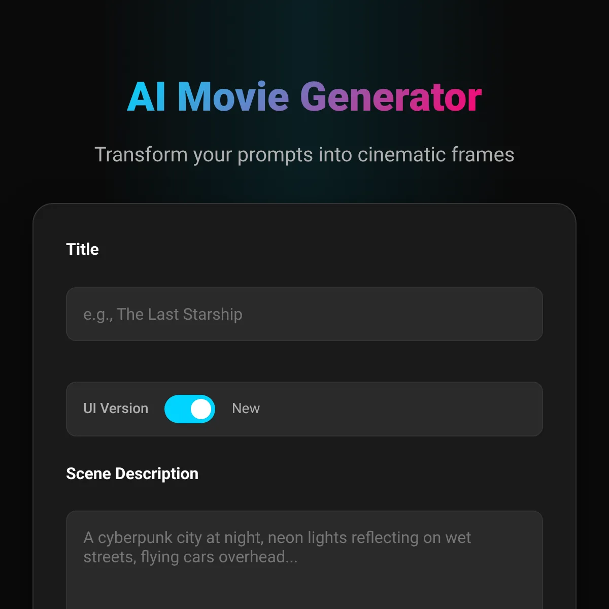 AI Movie Generator