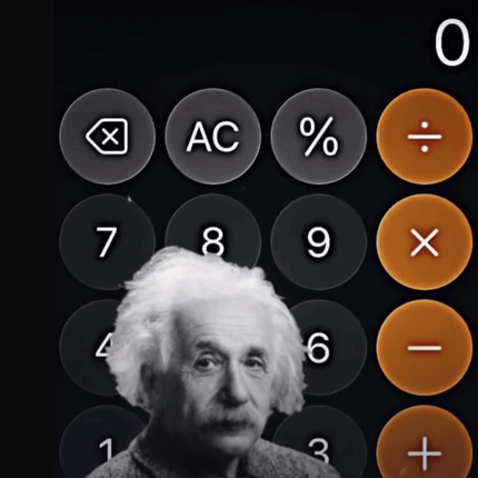 What is this Diddy Blud doing on a calculator