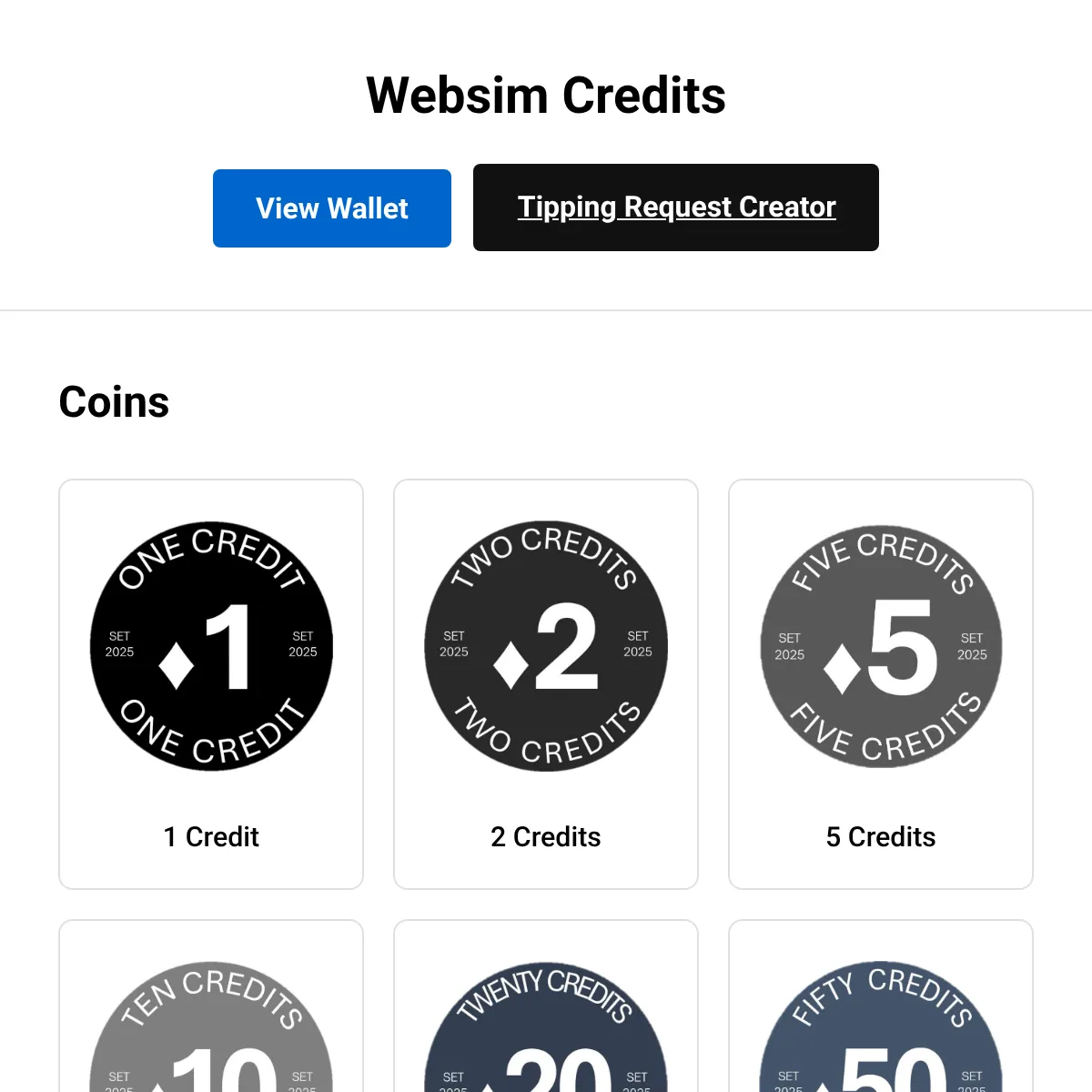 Websim's currency, visualized.