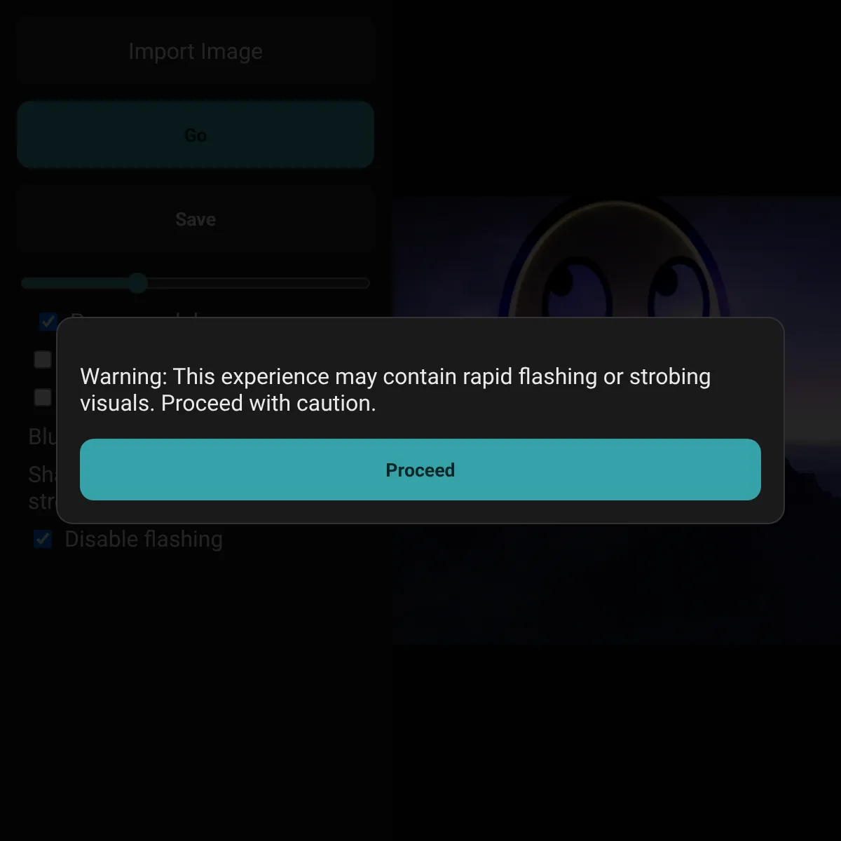 the project is loading