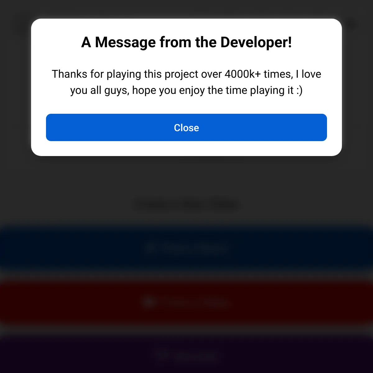 the project is loading